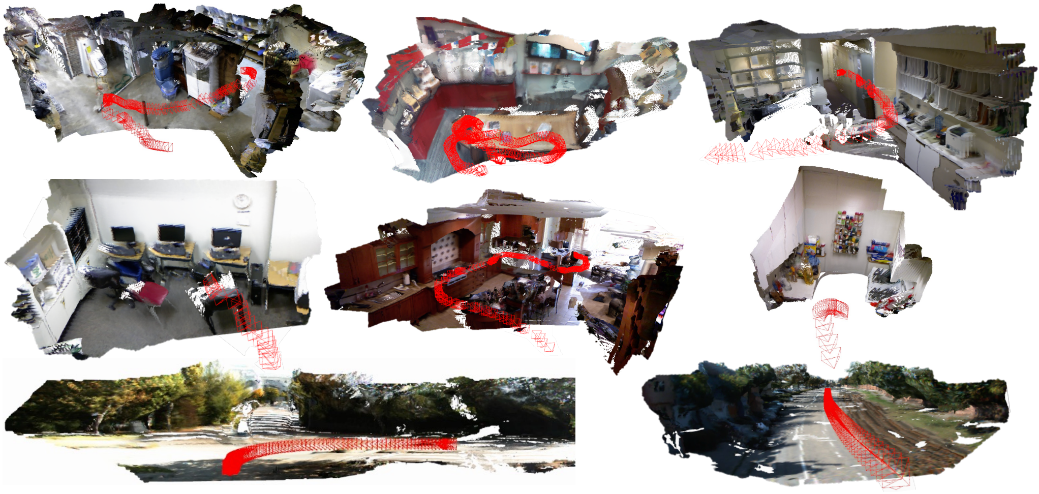 Teaser for FrozenRecon: Pose-free 3D Scene Reconstruction with Frozen Depth Models