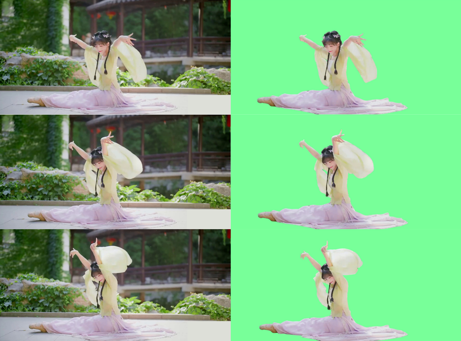 Teaser for Generative video matting